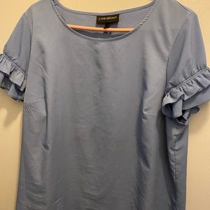 Lane Bryant ruffled short sleeved top